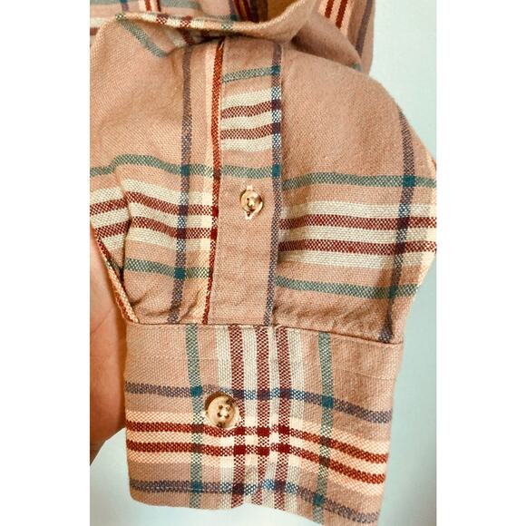 Chaps by Ralph Lauren Flannel Button Up Men's Top Large - Picture 5 of 8